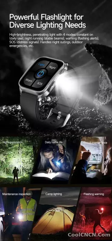 CoolWiz New Laser Therapy Smart Watch, ECG+PPG, Men’s 3D Curved Design, Sapphire Glass, Blood Pressure, Uric Acid, Lipids Monitoring, Sports smartwatch for outdoor activities and daily use - detail