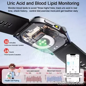 CoolWiz New Laser Therapy Smart Watch, ECG+PPG, Men’s 3D Curved Design, Sapphire Glass, Blood Pressure, Uric Acid, Lipids Monitoring, Sports smartwatch for outdoor activities and daily use - view 5