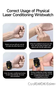 CoolWiz New Laser Therapy Smart Watch, ECG+PPG, Men’s 3D Curved Design, Sapphire Glass, Blood Pressure, Uric Acid, Lipids Monitoring, Sports smartwatch for outdoor activities and daily use - view 18