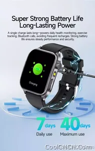 CoolWiz New Laser Therapy Smart Watch, ECG+PPG, Men’s 3D Curved Design, Sapphire Glass, Blood Pressure, Uric Acid, Lipids Monitoring, Sports smartwatch for outdoor activities and daily use - view 36