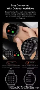 CoolWiz Smartwatch with built-in GPS, offline maps, 4GB memory, 3ATM water resistance, 500mAh battery, compass, call making, sports swimming band for outdoor activities and everyday use - view 29