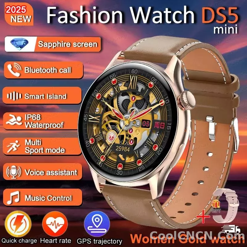 CoolWiz New Women’s Smart Watch, 1.43″ AMOLED HD Screen, GPS, Heart Rate Monitor, Bluetooth Calling, Waterproof, Outdoor Smart Watch for Women, Suitable for Sports, Outdoor Activities, and Daily Use - detail