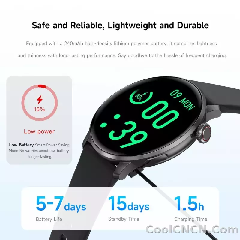 CoolWiz New Women’s Smart Watch, 1.43″ AMOLED HD Screen, GPS, Heart Rate Monitor, Bluetooth Calling, Waterproof, Outdoor Smart Watch for Women, Suitable for Sports, Outdoor Activities, and Daily Use - detail
