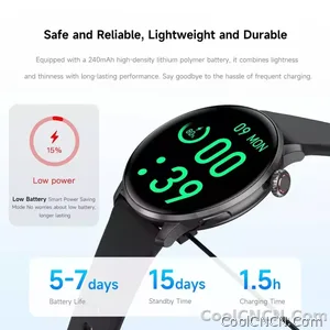 CoolWiz New Women’s Smart Watch, 1.43″ AMOLED HD Screen, GPS, Heart Rate Monitor, Bluetooth Calling, Waterproof, Outdoor Smart Watch for Women, Suitable for Sports, Outdoor Activities, and Daily Use - view 24