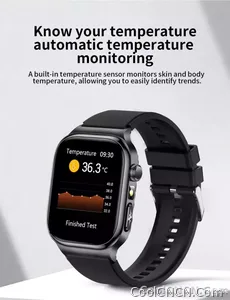 CoolWiz Health Blood Pressure ECG + PPG Monitor Smartwatch for Men — uric acid, blood fat, five organ monitoring, call capability, health tracker, compatible with iOS, suitable for outdoor sports and daily use - view 21