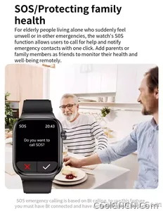 CoolWiz Health Blood Pressure ECG + PPG Monitor Smartwatch for Men — uric acid, blood fat, five organ monitoring, call capability, health tracker, compatible with iOS, suitable for outdoor sports and daily use - view 30