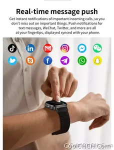 CoolWiz Health Blood Pressure ECG + PPG Monitor Smartwatch for Men — uric acid, blood fat, five organ monitoring, call capability, health tracker, compatible with iOS, suitable for outdoor sports and daily use - view 37