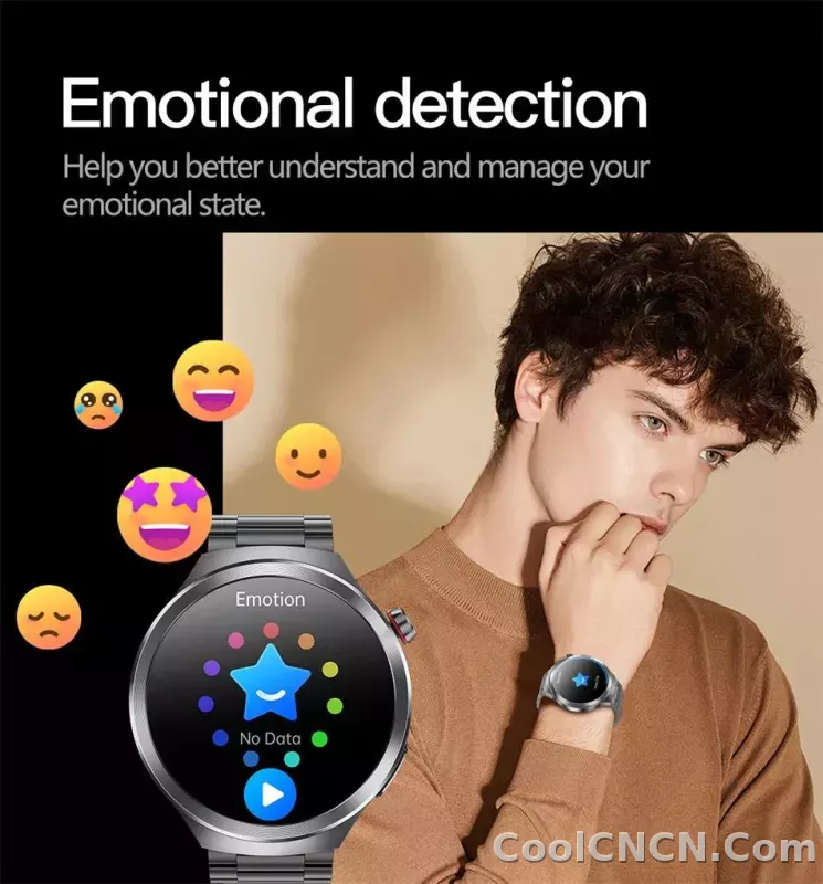 CoolWiz Smart Watch for Body Composition, Blood Pressure, NFC ECG + PPG, Body Temperature, Uric Acid, Lipids, Call Function; Waterproof Smart Watch for Men, suitable for outdoor sports and daily use - detail