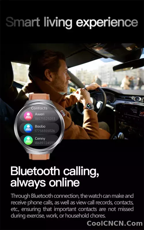 CoolWiz Smart Watch for Body Composition, Blood Pressure, NFC ECG + PPG, Body Temperature, Uric Acid, Lipids, Call Function; Waterproof Smart Watch for Men, suitable for outdoor sports and daily use - detail