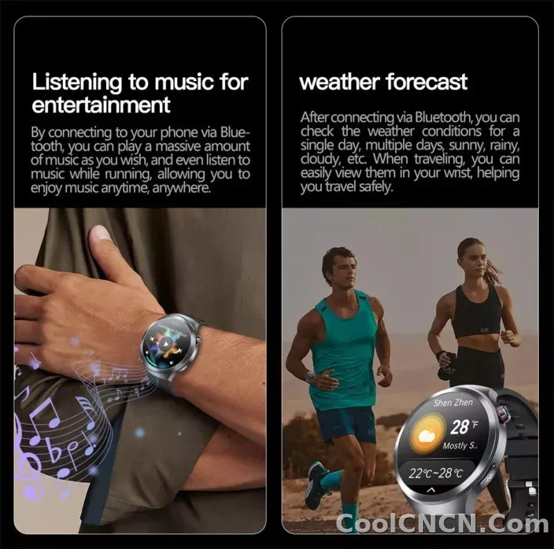 CoolWiz Smart Watch for Body Composition, Blood Pressure, NFC ECG + PPG, Body Temperature, Uric Acid, Lipids, Call Function; Waterproof Smart Watch for Men, suitable for outdoor sports and daily use - detail