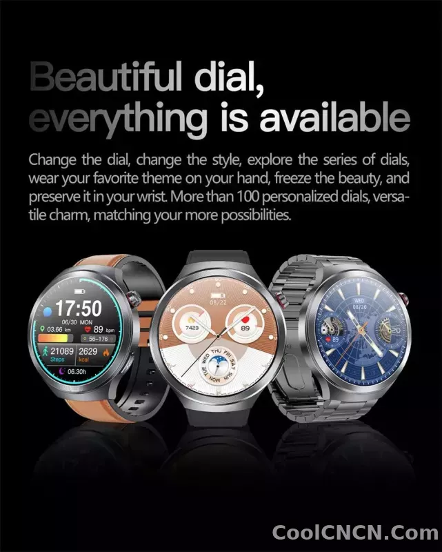 CoolWiz Smart Watch for Body Composition, Blood Pressure, NFC ECG + PPG, Body Temperature, Uric Acid, Lipids, Call Function; Waterproof Smart Watch for Men, suitable for outdoor sports and daily use - detail