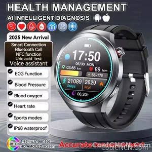 CoolWiz Smart Watch for Body Composition, Blood Pressure, NFC ECG + PPG, Body Temperature, Uric Acid, Lipids, Call Function; Waterproof Smart Watch for Men, suitable for outdoor sports and daily use - view 8