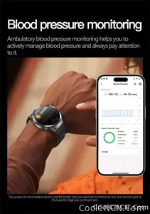 CoolWiz Smart Watch for Body Composition, Blood Pressure, NFC ECG + PPG, Body Temperature, Uric Acid, Lipids, Call Function; Waterproof Smart Watch for Men, suitable for outdoor sports and daily use - view 24