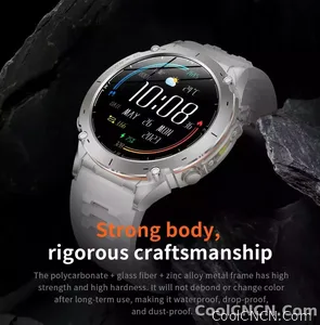 CoolWiz New Outdoor Military Smart Watch for Men with GPS, 3 ATM water resistance, AMOLED sports mode, 730 mAh battery, compass; fitness smartwatch for daily outdoor sports use - view 14