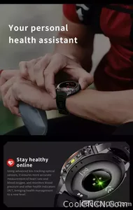 CoolWiz New Outdoor Military Smart Watch for Men with GPS, 3 ATM water resistance, AMOLED sports mode, 730 mAh battery, compass; fitness smartwatch for daily outdoor sports use - view 24