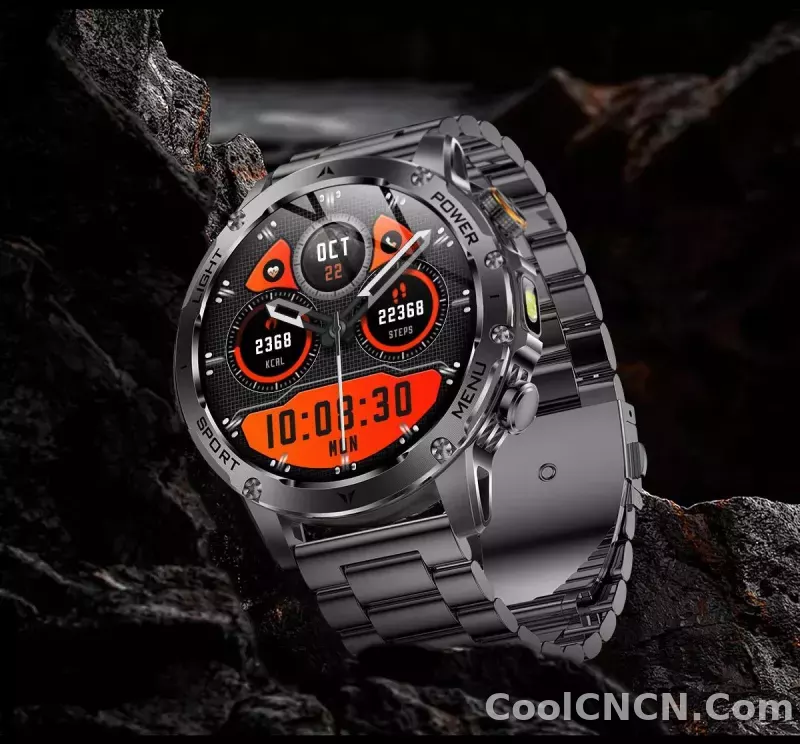CoolWiz Original T Rex 3 Ultra Military GPS smartwatch with trajectory tracking and compass, 1000 mAh battery, 5 ATM water resistance; smart sports watch for men and women, suitable for outdoor sports and everyday use - detail
