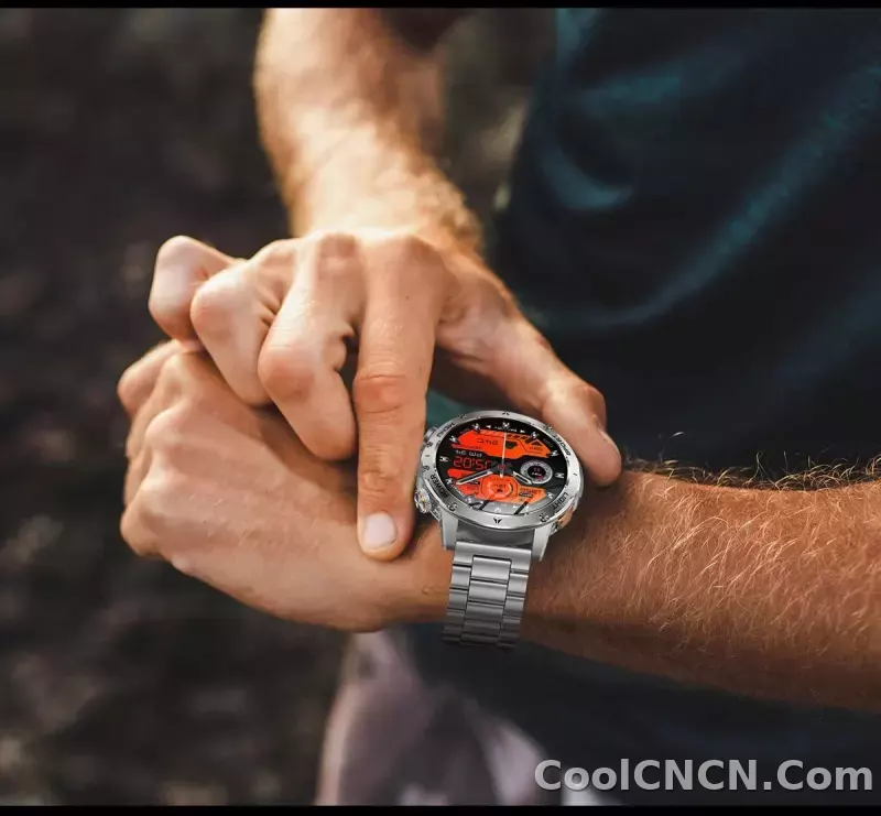 CoolWiz Original T Rex 3 Ultra Military GPS smartwatch with trajectory tracking and compass, 1000 mAh battery, 5 ATM water resistance; smart sports watch for men and women, suitable for outdoor sports and everyday use - detail