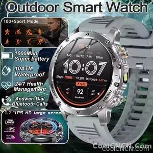 CoolWiz Original T Rex 3 Ultra Military GPS smartwatch with trajectory tracking and compass, 1000 mAh battery, 5 ATM water resistance; smart sports watch for men and women, suitable for outdoor sports and everyday use - view 9