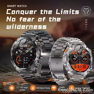 CoolWiz Original T Rex 3 Ultra Military GPS smartwatch with trajectory tracking and compass, 1000 mAh battery, 5 ATM water resistance; smart sports watch for men and women, suitable for outdoor sports and everyday use - view 11