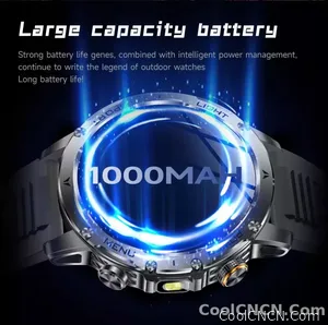 CoolWiz Original T Rex 3 Ultra Military GPS smartwatch with trajectory tracking and compass, 1000 mAh battery, 5 ATM water resistance; smart sports watch for men and women, suitable for outdoor sports and everyday use - view 18