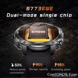 CoolWiz Original T Rex 3 Ultra Military GPS smartwatch with trajectory tracking and compass, 1000 mAh battery, 5 ATM water resistance; smart sports watch for men and women, suitable for outdoor sports and everyday use - view 20