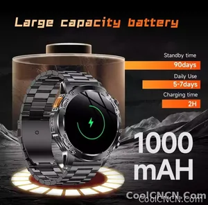 CoolWiz Original T Rex 3 Ultra Military GPS smartwatch with trajectory tracking and compass, 1000 mAh battery, 5 ATM water resistance; smart sports watch for men and women, suitable for outdoor sports and everyday use - view 23