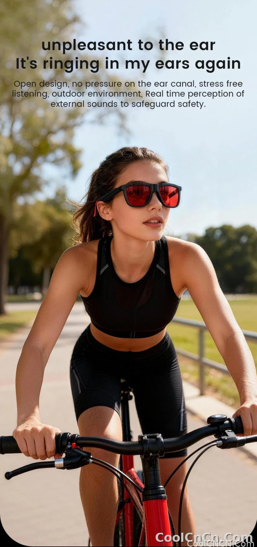 CoolWiz Smart Glasses, 4 Levels Electrochromic — New Business Style for Men, 164+ Translation Languages via ChatGPT, Black Sunglasses, Waterproof, suitable for outdoor sports and everyday use - detail