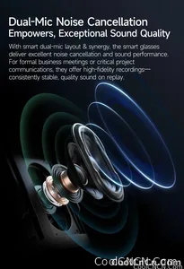 CoolWiz New AI Smart Glasses — 120+ Language Translations, 8MP Camera, 8K Resolution, Video & Music Playback, Business Calls, Color‑Changing Lenses, for Men, suitable for outdoor sports and everyday use - view 26