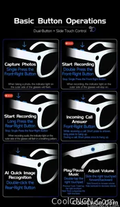CoolWiz New AI Smart Glasses — 120+ Language Translations, 8MP Camera, 8K Resolution, Video & Music Playback, Business Calls, Color‑Changing Lenses, for Men, suitable for outdoor sports and everyday use - view 30