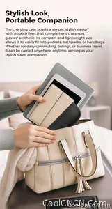 CoolWizNew 3600MAh Sarung Pengecas Cermin Mata Pintar AI Lelaki 800W Kamera Pixel 1080P Video POV 100+Terjemahan Pembantu AI Cermin Mata Hitam IOS Untuk Sukan Luar Penggunaan Harian - view 17