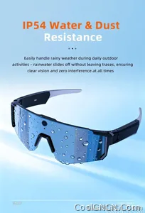 CoolWiz WiFi smart 8MP camera glasses for men, 1080p HD video recording, 32GB storage, polarized sunglasses with AI voice dialogue translation, suitable for sports and outdoor daily use - view 14