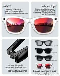 CoolWiz Camera HD Pixel 800W New 32GB Smart Glasses for Women — Photo Capture & Video Recording, AI Translation, Waterproof AI Glasses for Men, suitable for outdoor sports and daily use - view 14