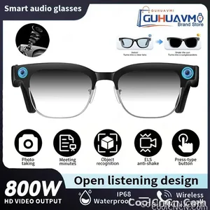 CoolWiz AI Smart Glasses 4K HD with Color Change, 8MP Camera, 1080p Video, AI Music Player, AI Calls, AI Sports Glasses for Men, for Outdoor Sports and Everyday Use - view 10