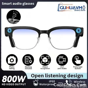 CoolWiz AI Smart Glasses 4K HD with Color Change, 8MP Camera, 1080p Video, AI Music Player, AI Calls, AI Sports Glasses for Men, for Outdoor Sports and Everyday Use - view 9