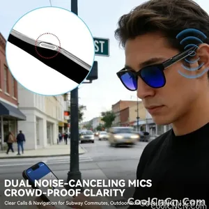 CoolWiz Cermin Mata Pintar Audio Lensa Elektrochromic Sentuhan 4 Kelajuan Baharu 164+Terjemahan Bahasa Panggilan Bluetooth Cermin Mata Hitam Muzik ChatGPT Untuk Sukan Luar dan Penggunaan Harian - view 6
