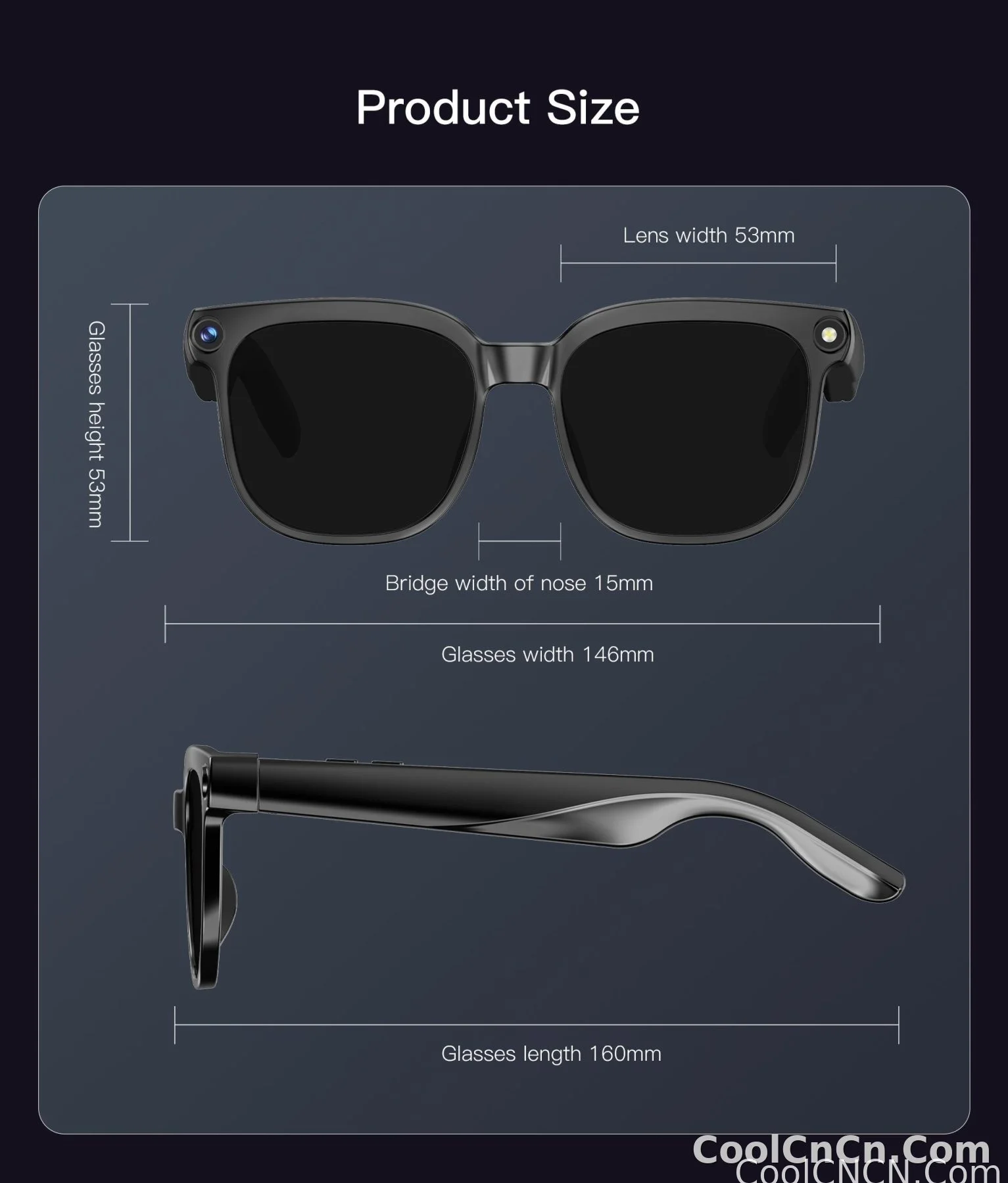 2026 New 800W HD Pixel Smart Glasses Men Anti-shake Camera AI Language Translation Video Recording ChatGPT Music Call Sunglasses - detail
