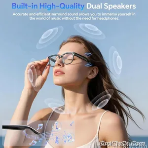 2026 New 800W HD Pixel Smart Glasses Men Anti-shake Camera AI Language Translation Video Recording ChatGPT Music Call Sunglasses - view 5