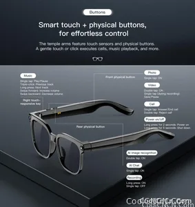 2026 New 800W HD Pixel Smart Glasses Men Anti-shake Camera AI Language Translation Video Recording ChatGPT Music Call Sunglasses - view 20