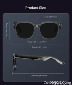 2026 New 800W HD Pixel Smart Glasses Men Anti-shake Camera AI Language Translation Video Recording ChatGPT Music Call Sunglasses - view 21