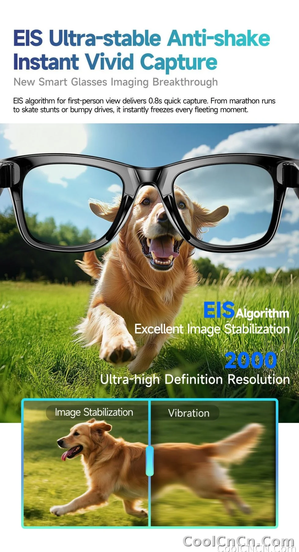 New Upgrade Smart Glasees With Camera Video Recording Languages Bluetooth Call Translation Voice Sunglasses - detail