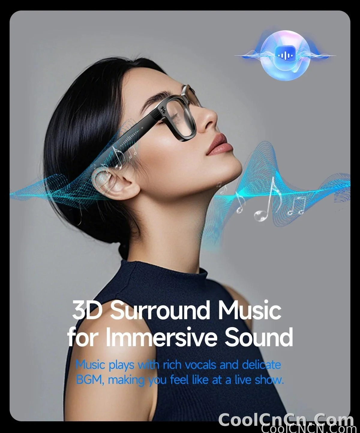 New Upgrade Smart Glasees With Camera Video Recording Languages Bluetooth Call Translation Voice Sunglasses - detail