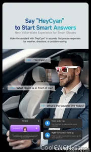 New Upgrade Smart Glasees With Camera Video Recording Languages Bluetooth Call Translation Voice Sunglasses - view 21