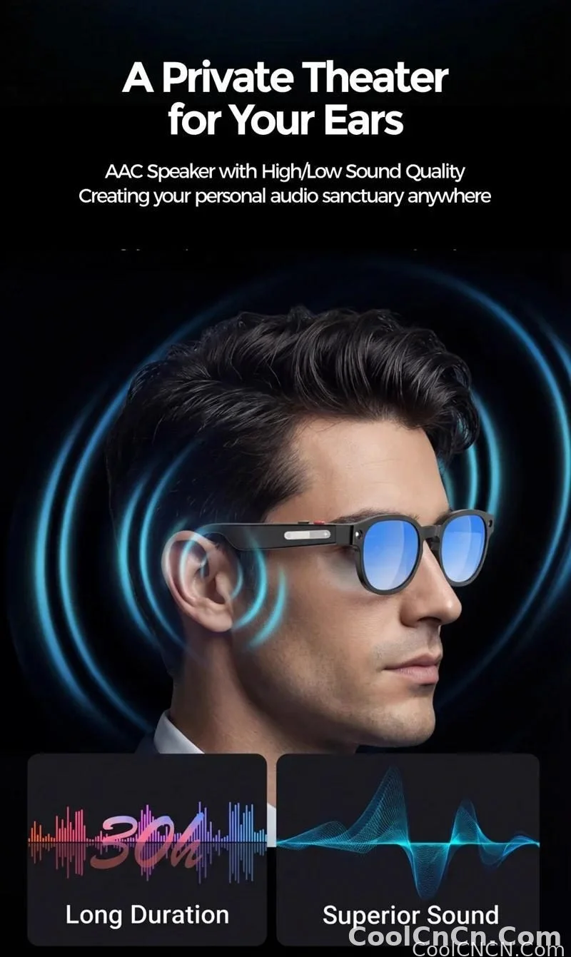 New 2026 Intelligent AI glasses shoot glasses take pictures and read pictures and record real-time translation of call music - detail