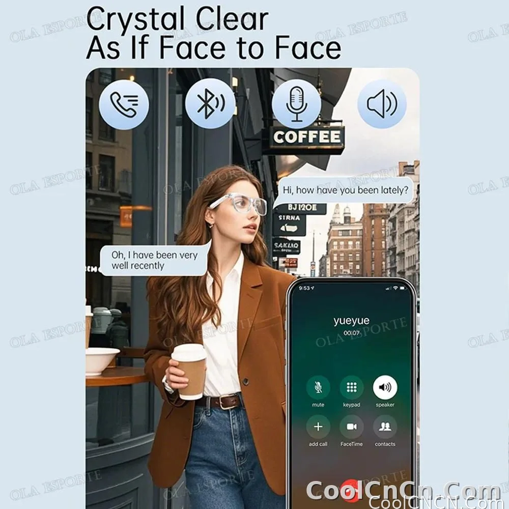 2026 New AI Smart Glasses Sunscreen Sunglasses Bluetooth Calling Music Player Camera Control UV Protection Glasses For Men Women - detail