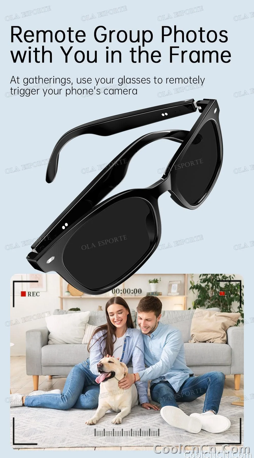 2026 New AI Smart Glasses Sunscreen Sunglasses Bluetooth Calling Music Player Camera Control UV Protection Glasses For Men Women - detail