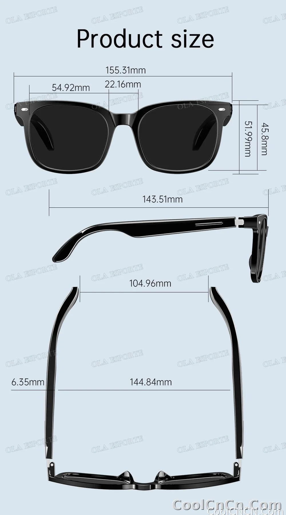 2026 New AI Smart Glasses Sunscreen Sunglasses Bluetooth Calling Music Player Camera Control UV Protection Glasses For Men Women - detail
