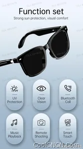 2026 New AI Smart Glasses Sunscreen Sunglasses Bluetooth Calling Music Player Camera Control UV Protection Glasses For Men Women - view 9