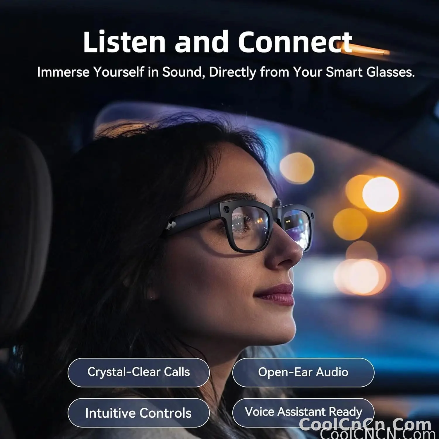 2026 New Smart AI Glasses 1080P HD Video Record Camera ChatGPT Bluetooth Call 32GB ROM Language Translation Music Sunglasses Men - detail