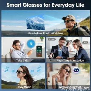2026 New Smart AI Glasses 1080P HD Video Record Camera ChatGPT Bluetooth Call 32GB ROM Language Translation Music Sunglasses Men - view 7