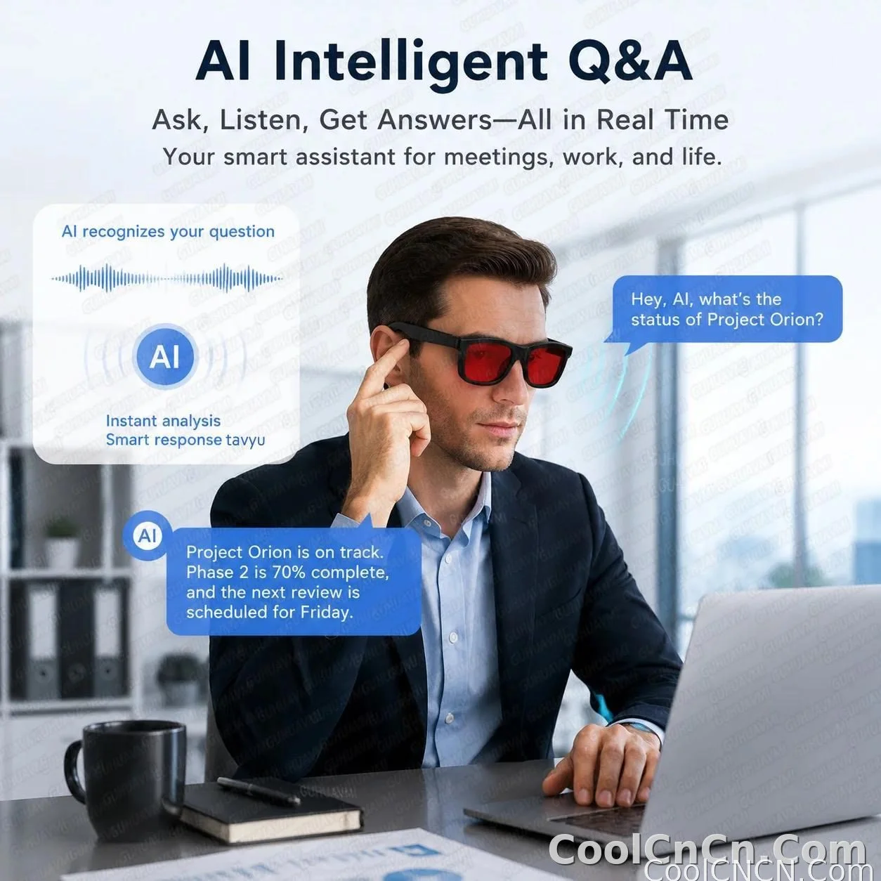 2026 New Electrochromic Lens Audio Smart Glasses Men 164+Language Translation AI ChatGPT BT Call Music Player Sunglasses Women - detail